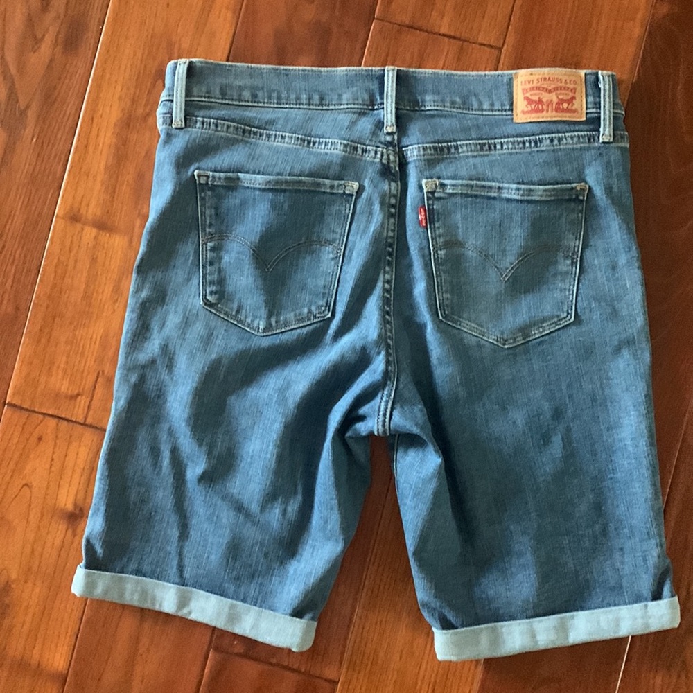 Levi's Bermuda Shorts size 31 STRETCH Jorts Classic 5 pocket Denim - Picture 3 of 9